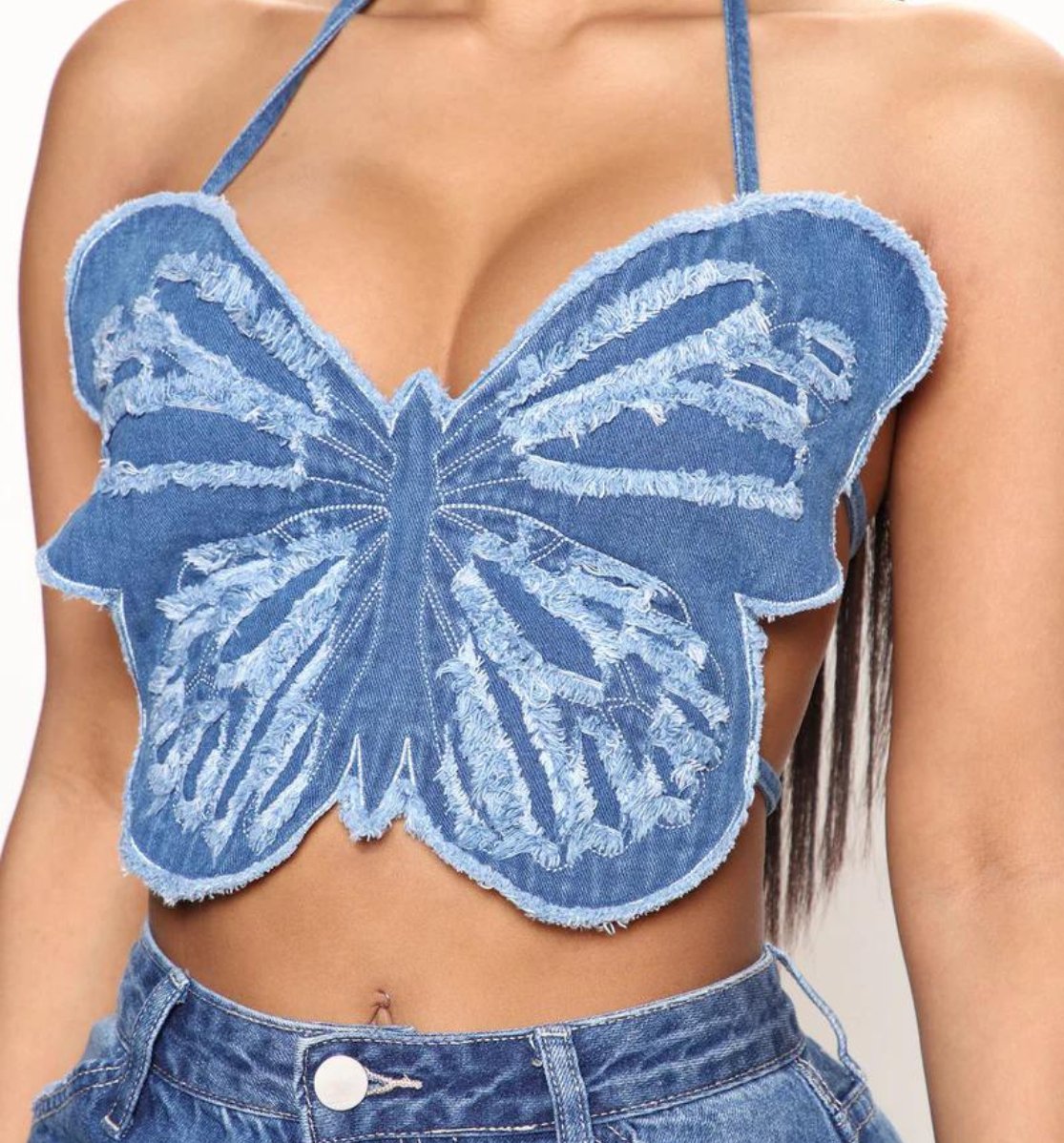 DENIM BUTTERFLY