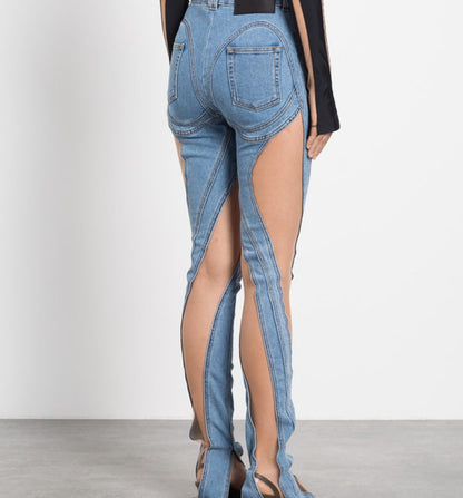 SWEETHEART MESH JEANS