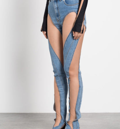 SWEETHEART MESH JEANS